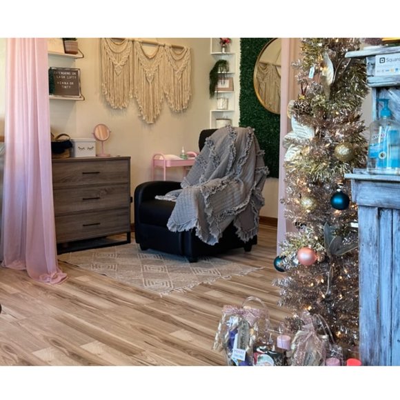 Farmhouse Throw Blanket Boho Cottage Decor Soft Decorative Grey Quilted Cover - Picture 11 of 12